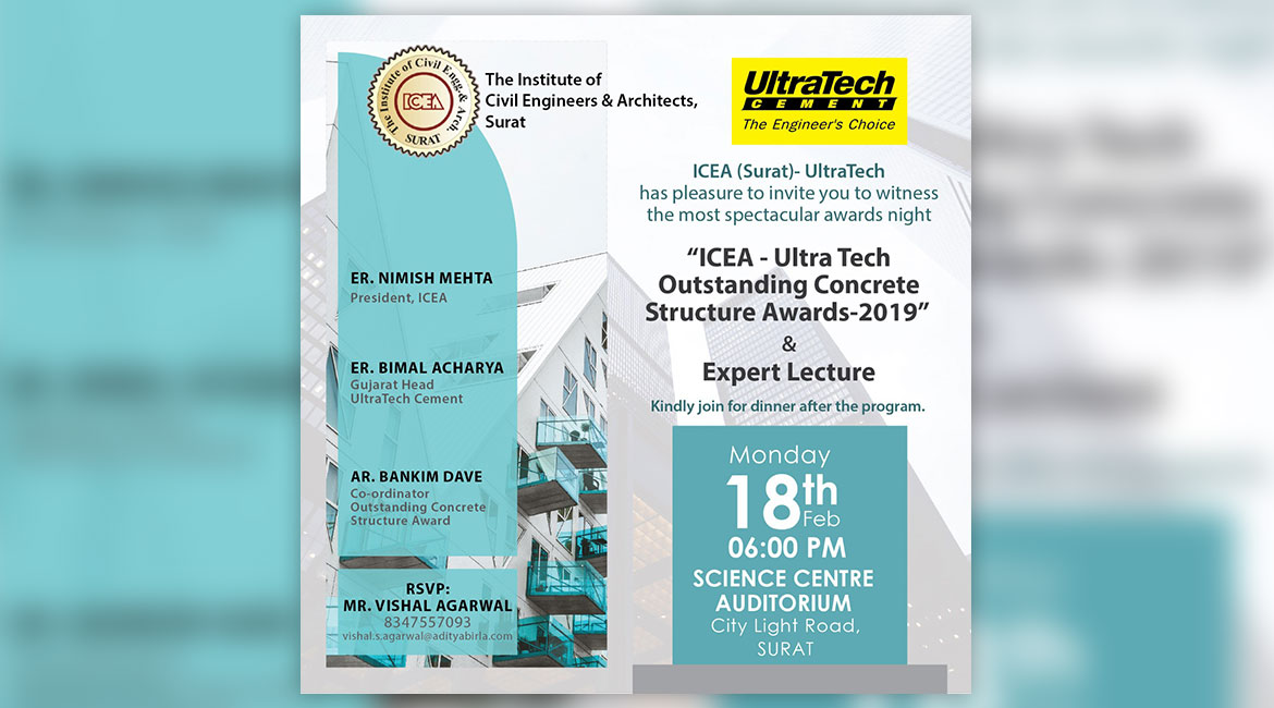 ICEA Ultra Tech Outstanding Concrete Structure Awards - 2019 & Expert Lacture